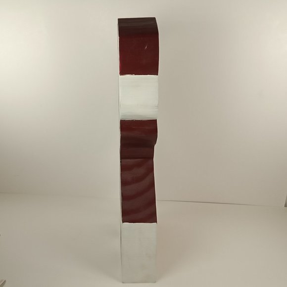 Hand-Crafted Wooden Painted Santa Claus St. Nick Standing Christmas Decoration - Picture 4 of 7